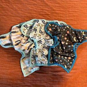 Thirsties Duo Wrap Snap cloth diapers.